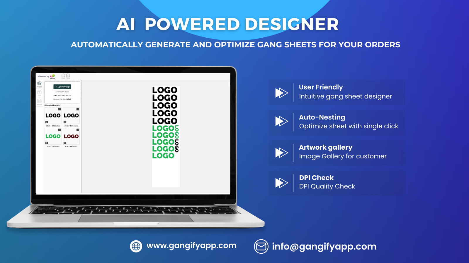 Smart Gang sheet designer