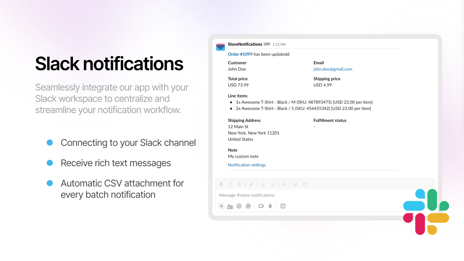 Slack integration