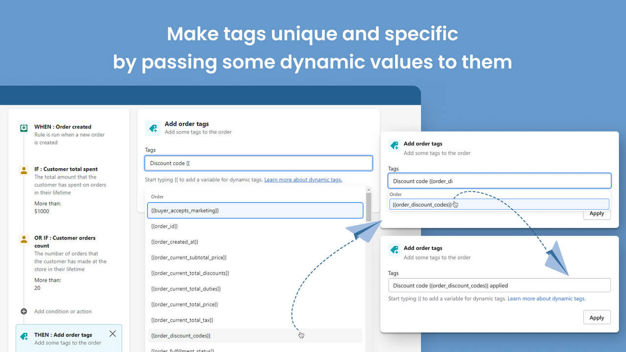 Dynamic tags