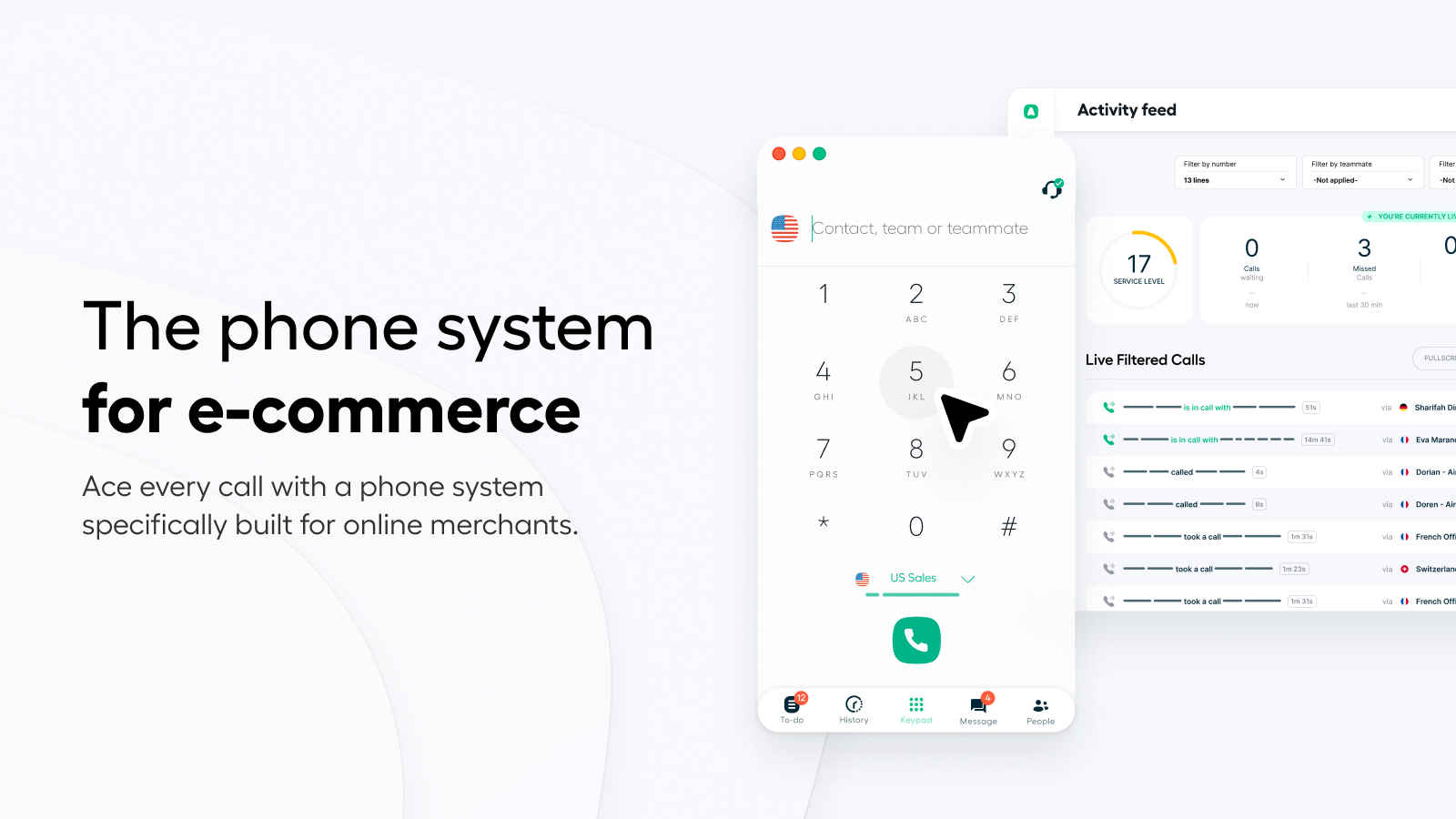 Aircall is the phone system built for online merchants.