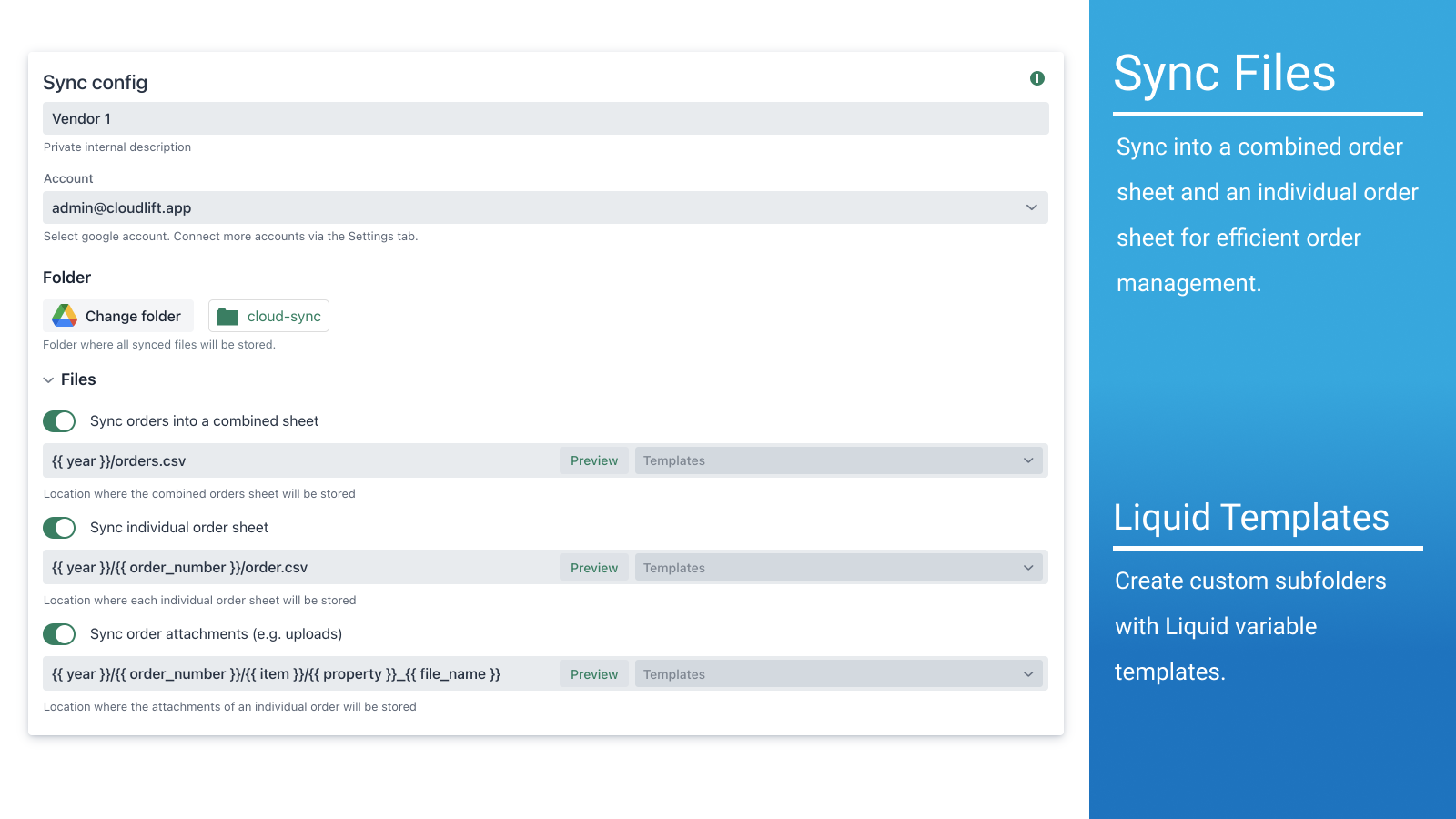 Sincronize Pedidos com Google Sheets e Google Drive