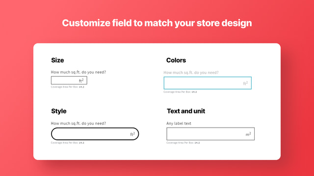 Personalize o widget para combinar com o design da sua loja
