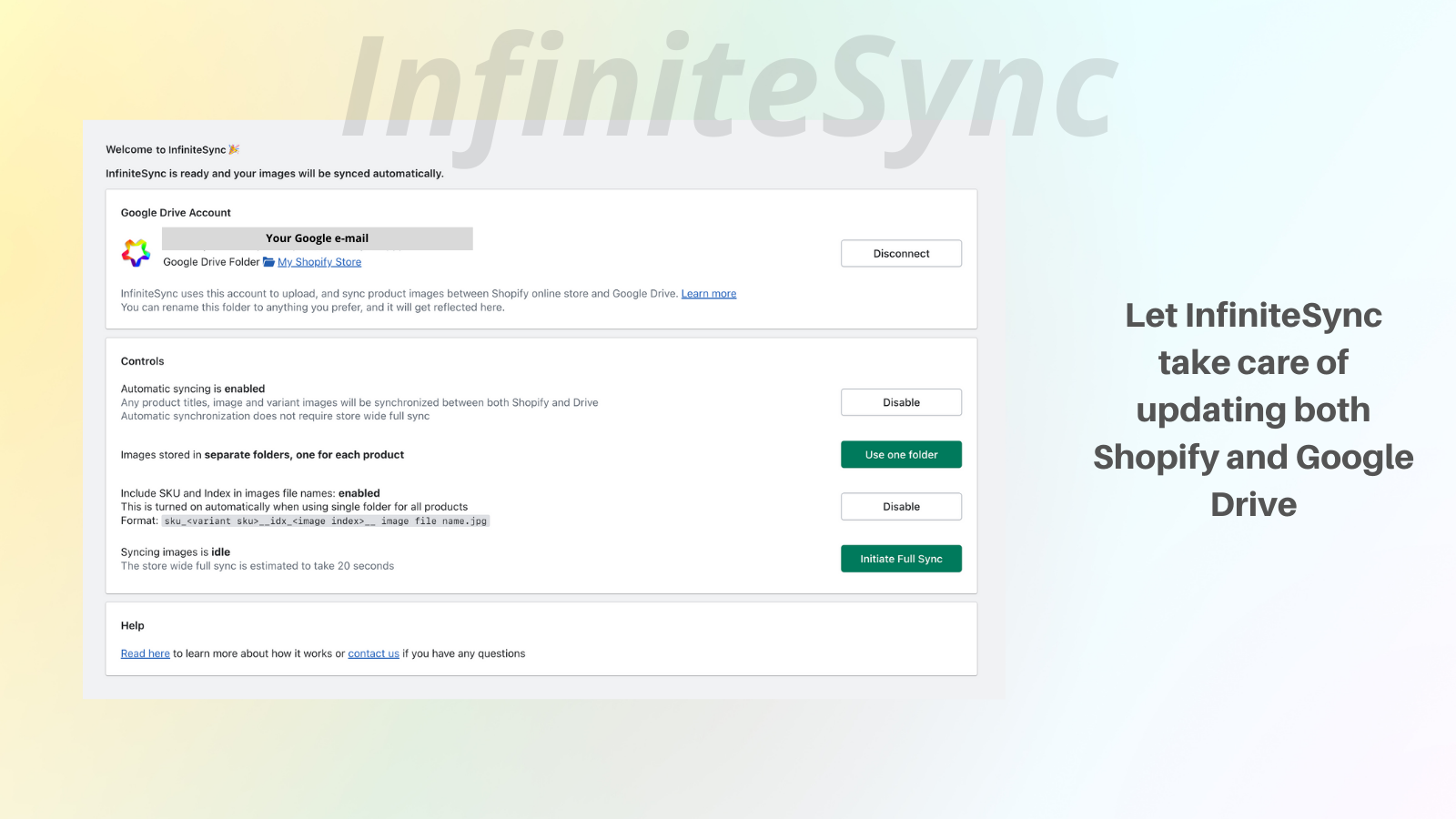 InfiniteSync:Easy Image Upload Screenshot