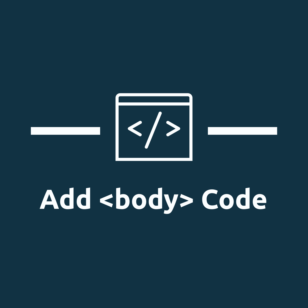 Add <BODY> Code