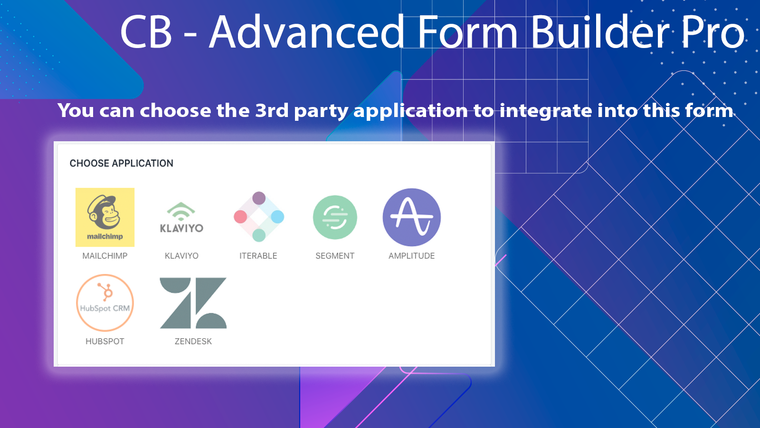 CB ‑ Advanced Form Builder Pro Screenshot