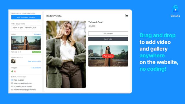 Vimotia Shoppable Video for Shopify - Interactive videos