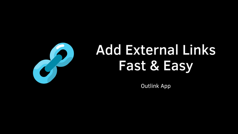 Outlink External Links Button Screenshot