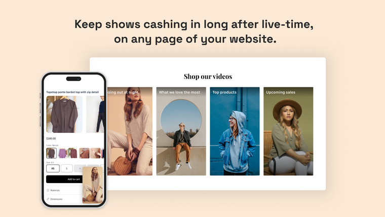 Showday Live & Shoppable Video Screenshot