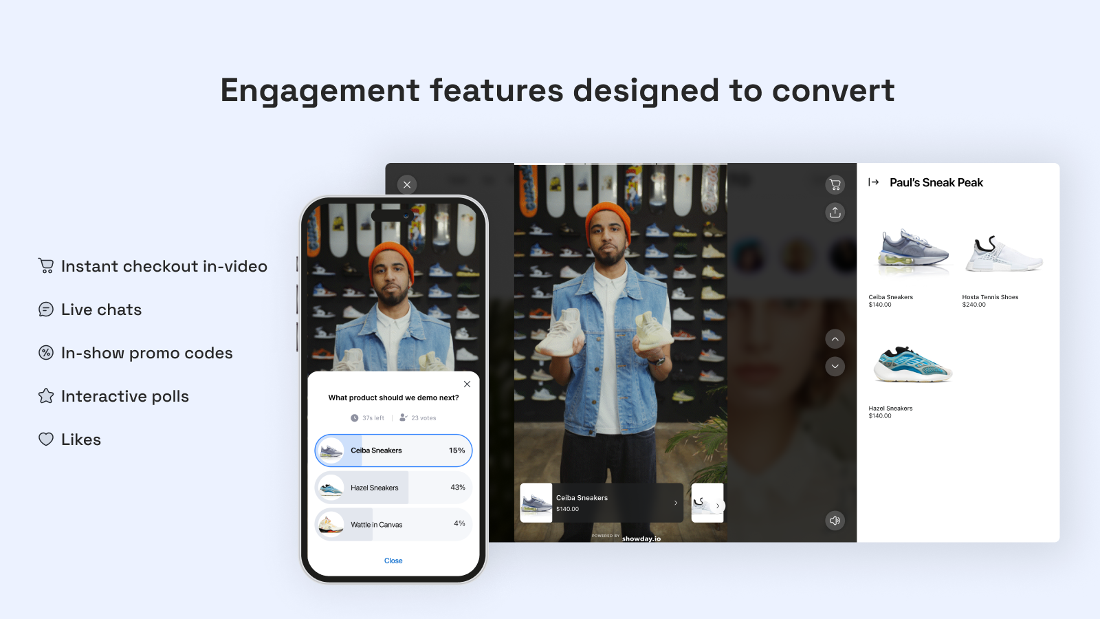 Showday Live & Shoppable Video Screenshot