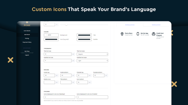 Ícones personalizados que falam a linguagem da sua marca