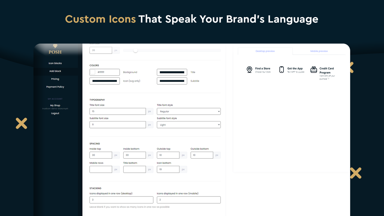 Iconos personalizados que hablan el idioma de su marca