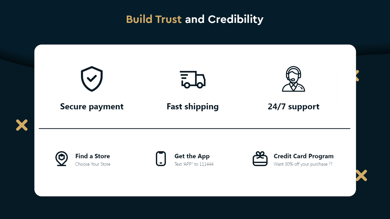10,000 icons Build Trust and Credibility