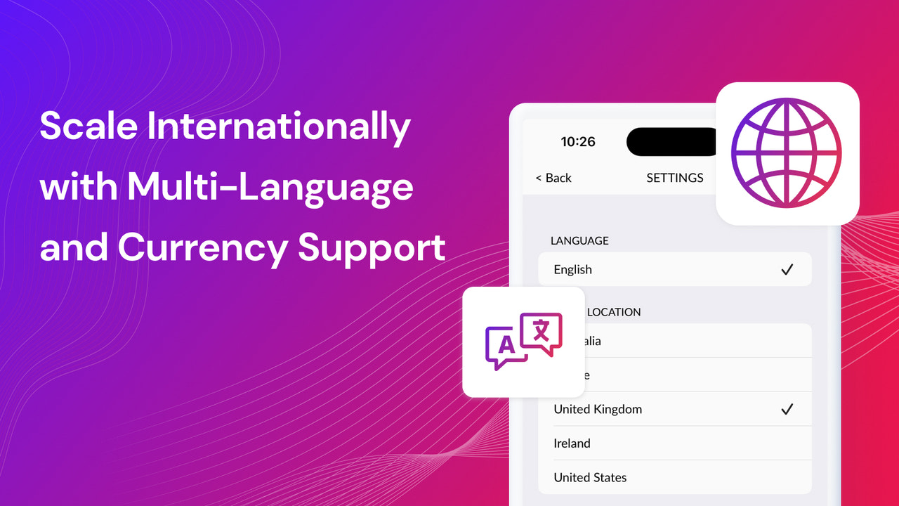 Multi-language and currency support