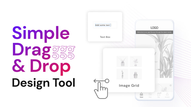 Einfaches Drag & Drop-Design-Tool