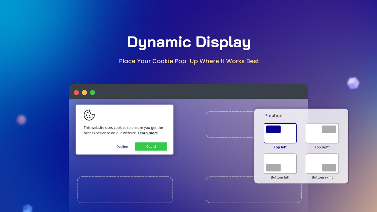 Affichage Dynamique des Cookies GDPR