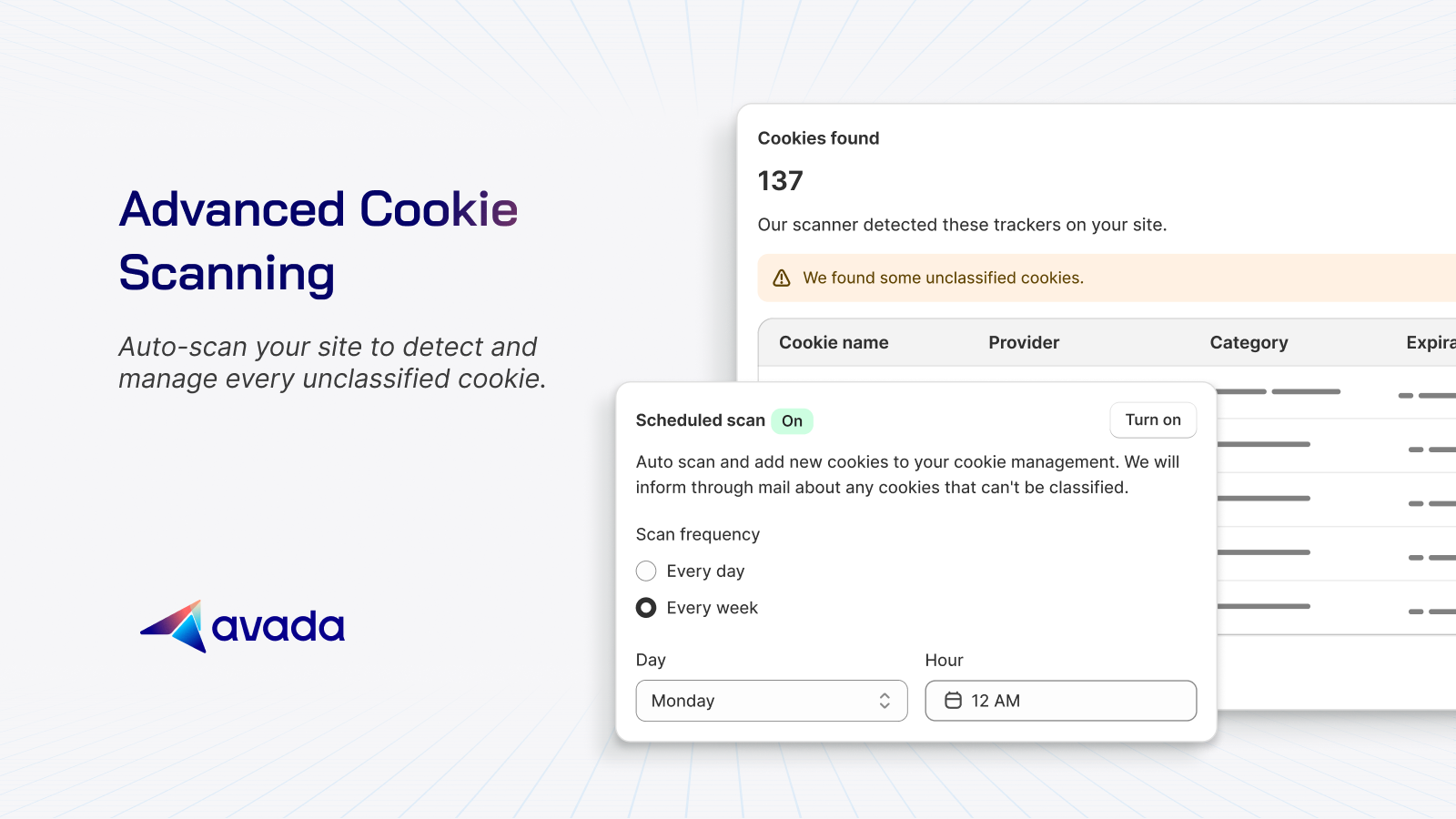 Banner de cookies con traducción AI para coincidir con visitantes de regiones