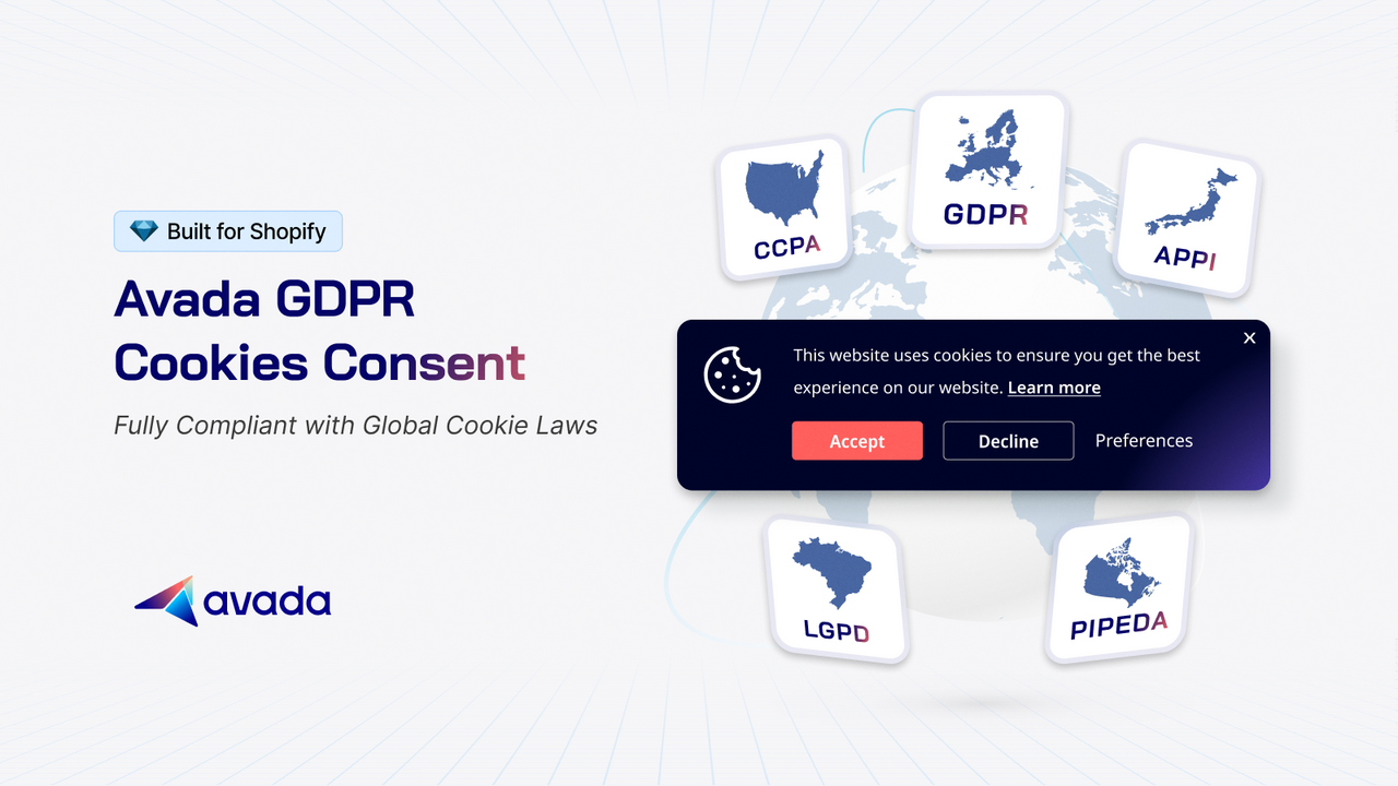 Cookies consent, customer Privacy and GDPR, CCPA, CPA compliance