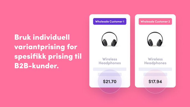 Use Individual Variant Pricing for B2B customer specific pricing