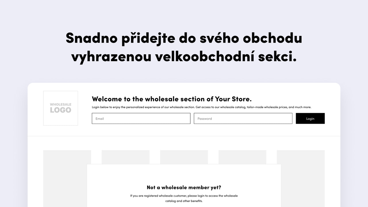 Effortlessly add a Dedicated Wholesale Section to your store