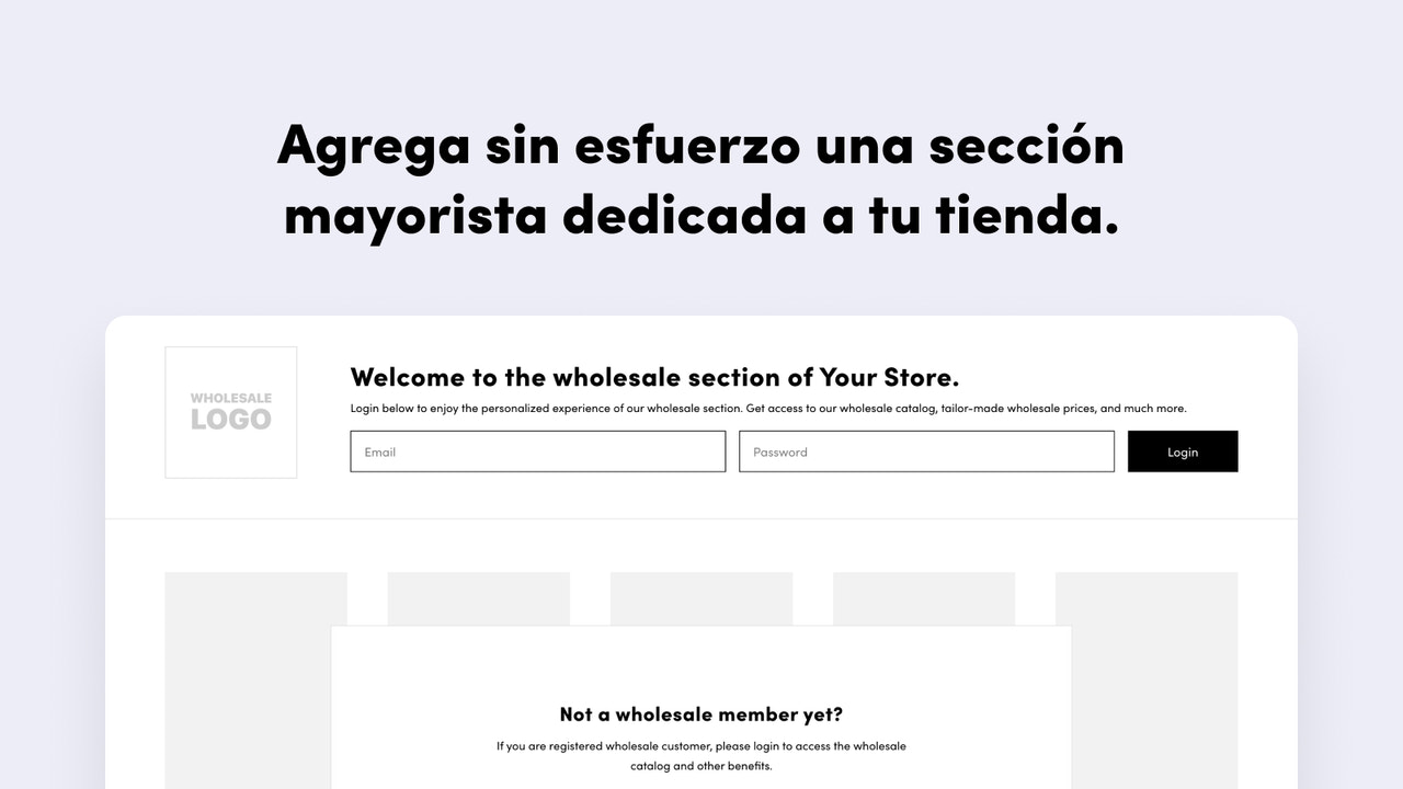 Effortlessly add a Dedicated Wholesale Section to your store