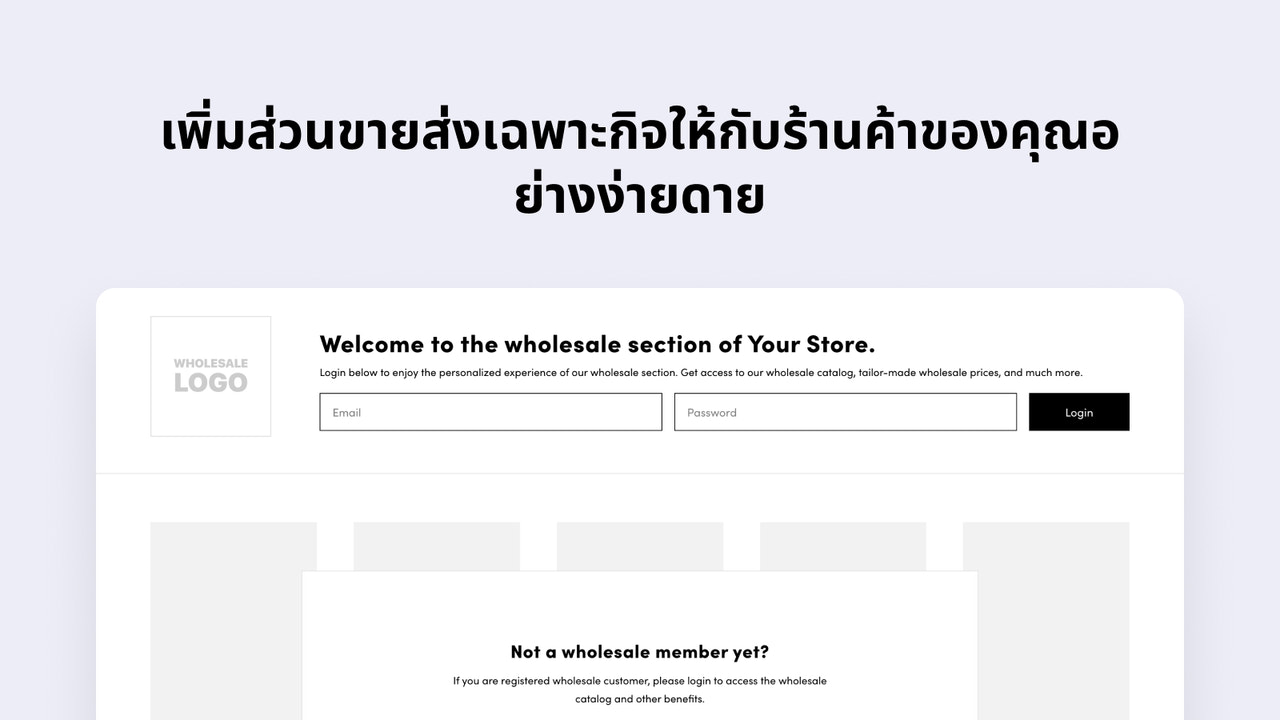 Effortlessly add a Dedicated Wholesale Section to your store