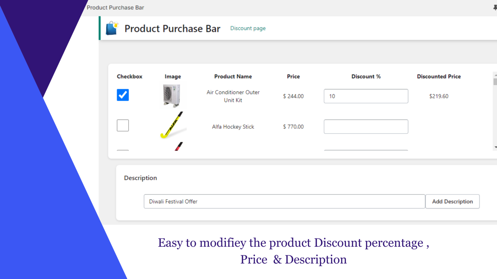 CartBar ‑ Product Purchase Bar Screenshot