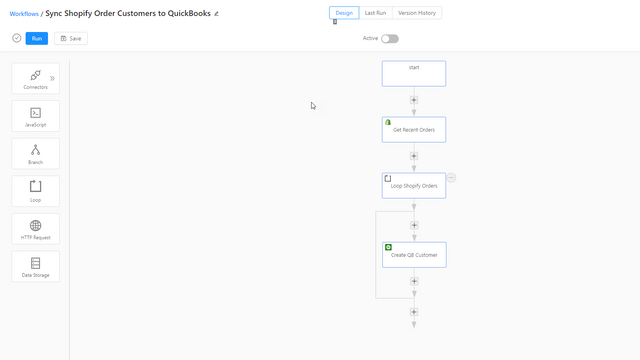 Opret workflows med connector