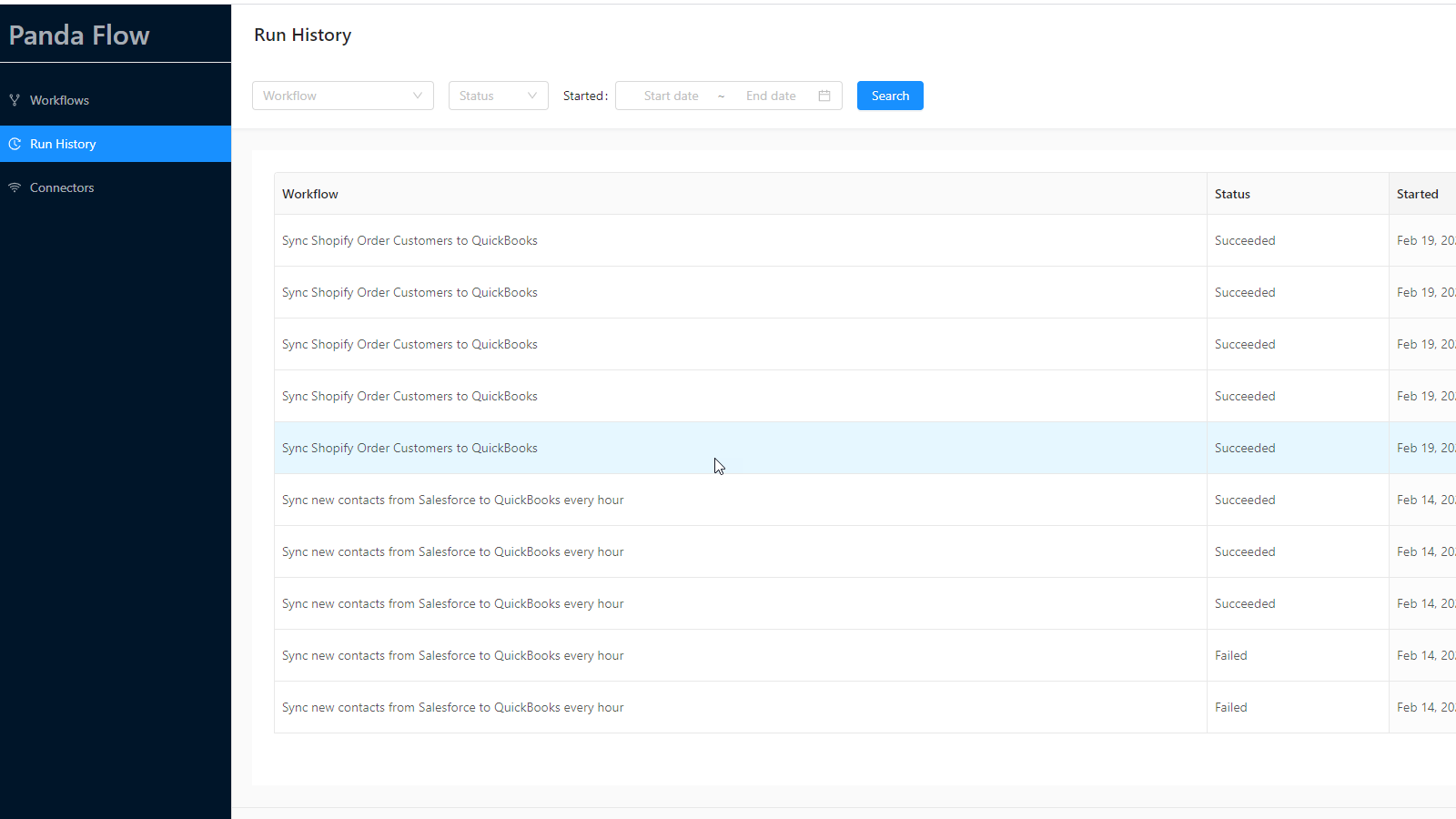 PandaFlow Integration - Integrate data with NetSuite, Salesforce, HubSpot & QuickBooks'