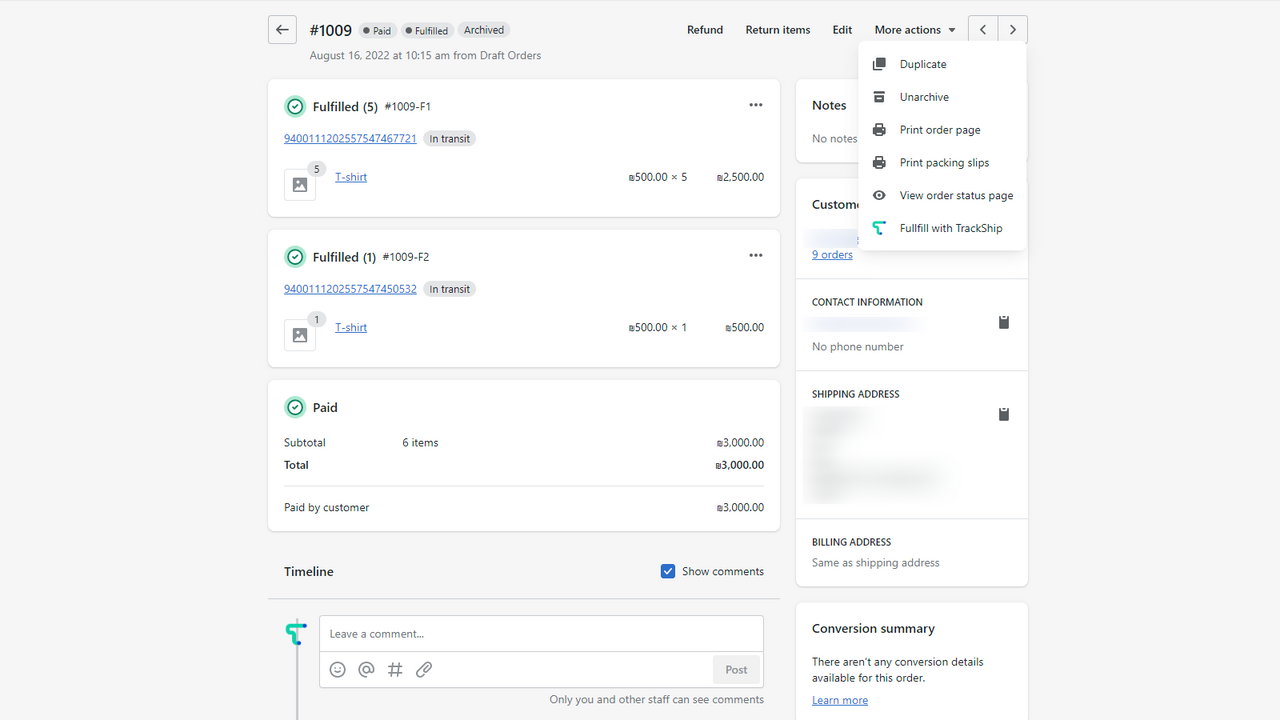 Fulfillment with TrackShip