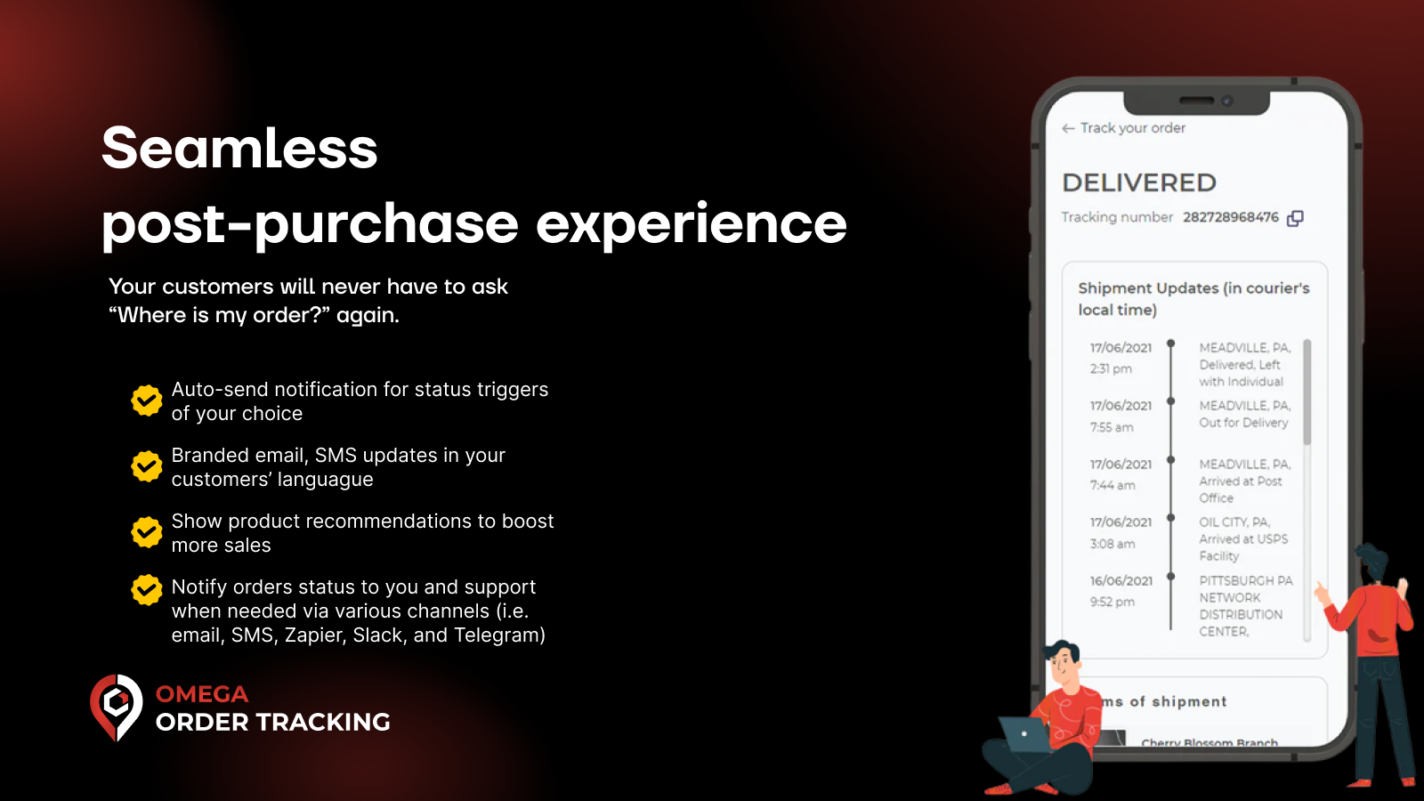 seamlessly order tracking on mobile for post purchase experience