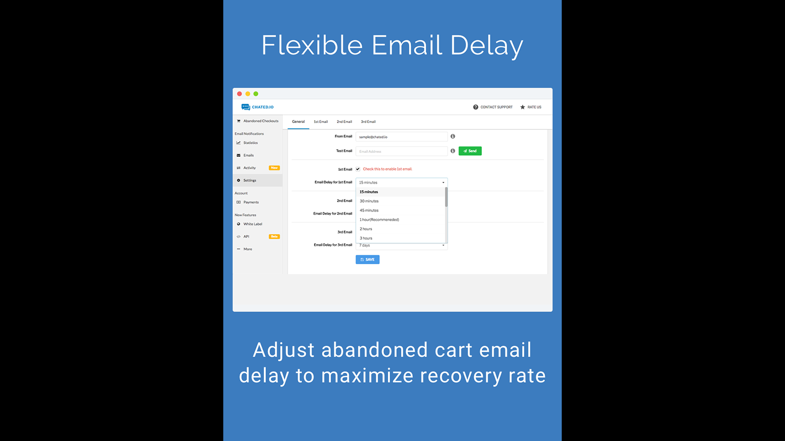 Flexible E-Mail-Verzögerung