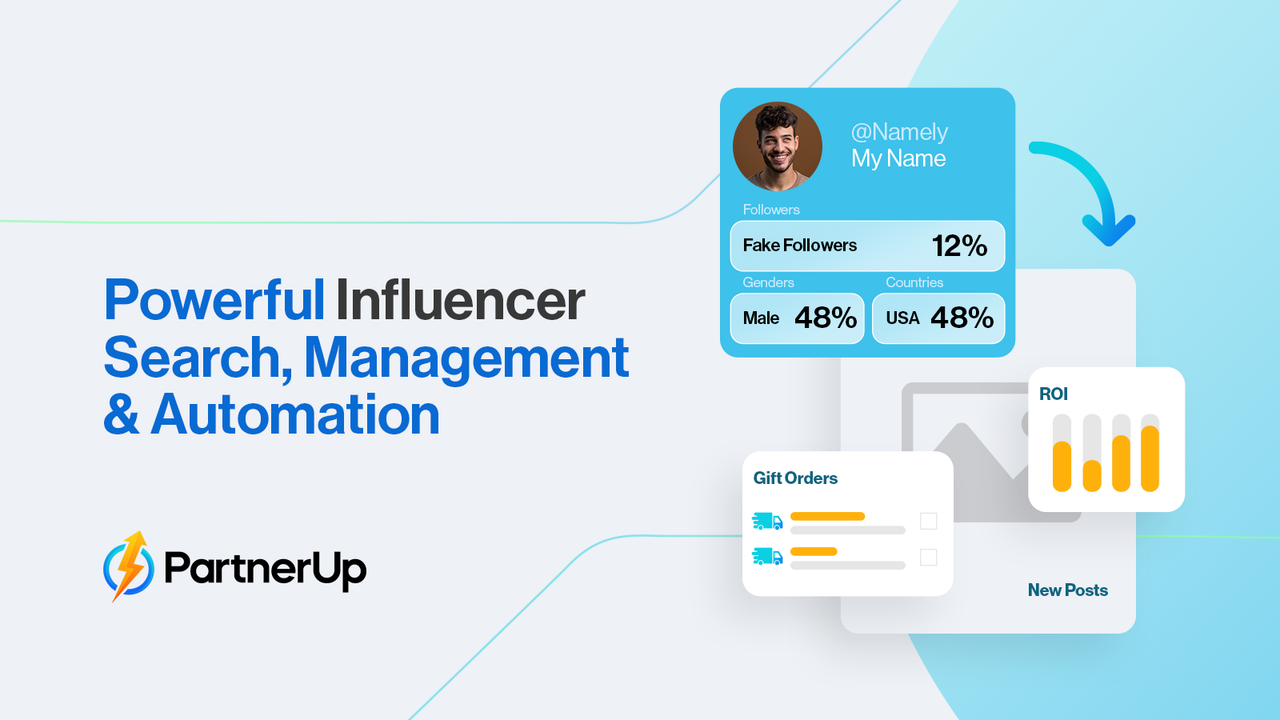 PartnerUp Influencer Marketing Screenshot