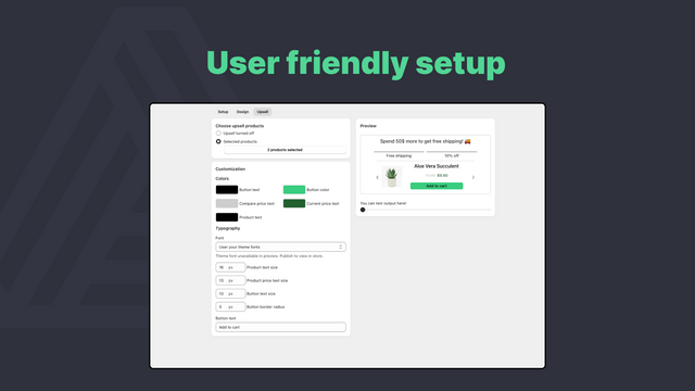 Apex Cart Progress & Upsell user friendly setup