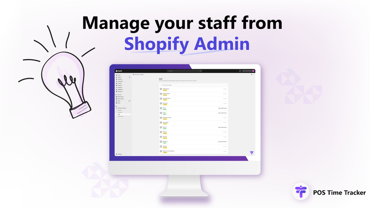 Beheer uw personeel vanuit Shopify Admin