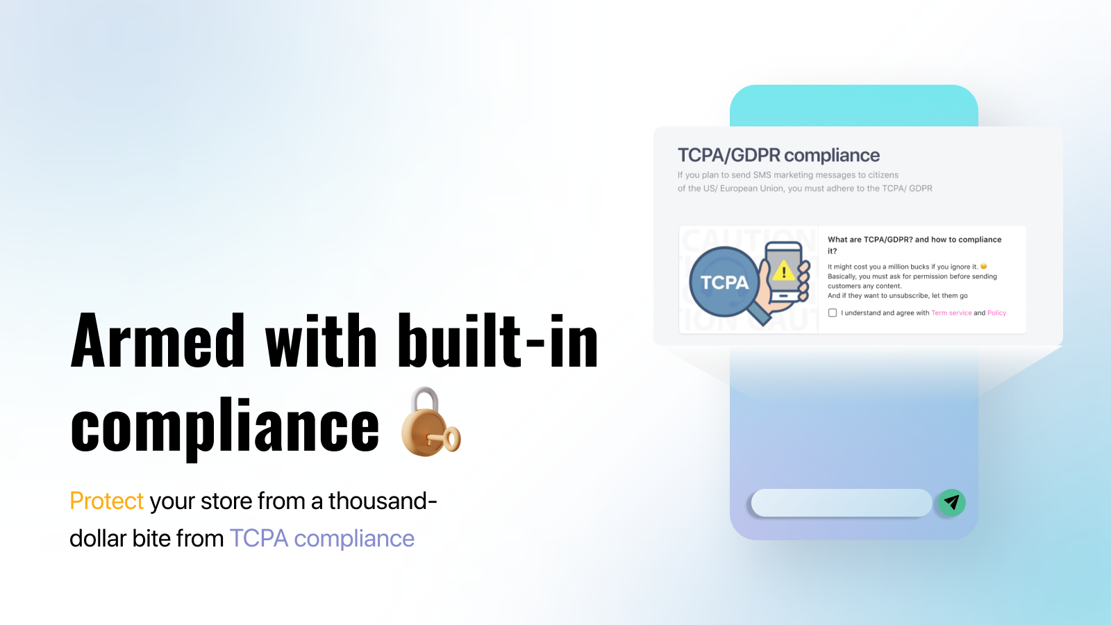 sms with built in compliance TCPA