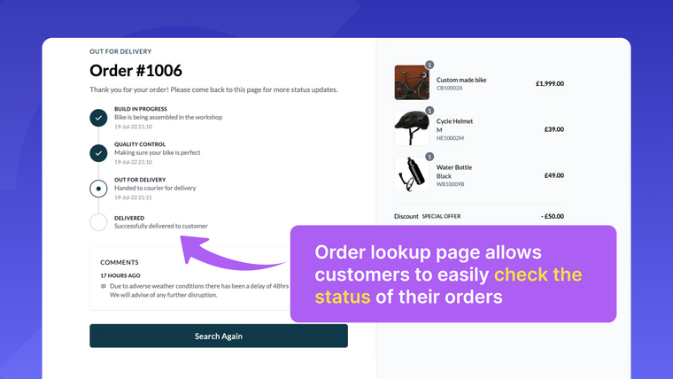 StatusPro ‑ Order Status Screenshot