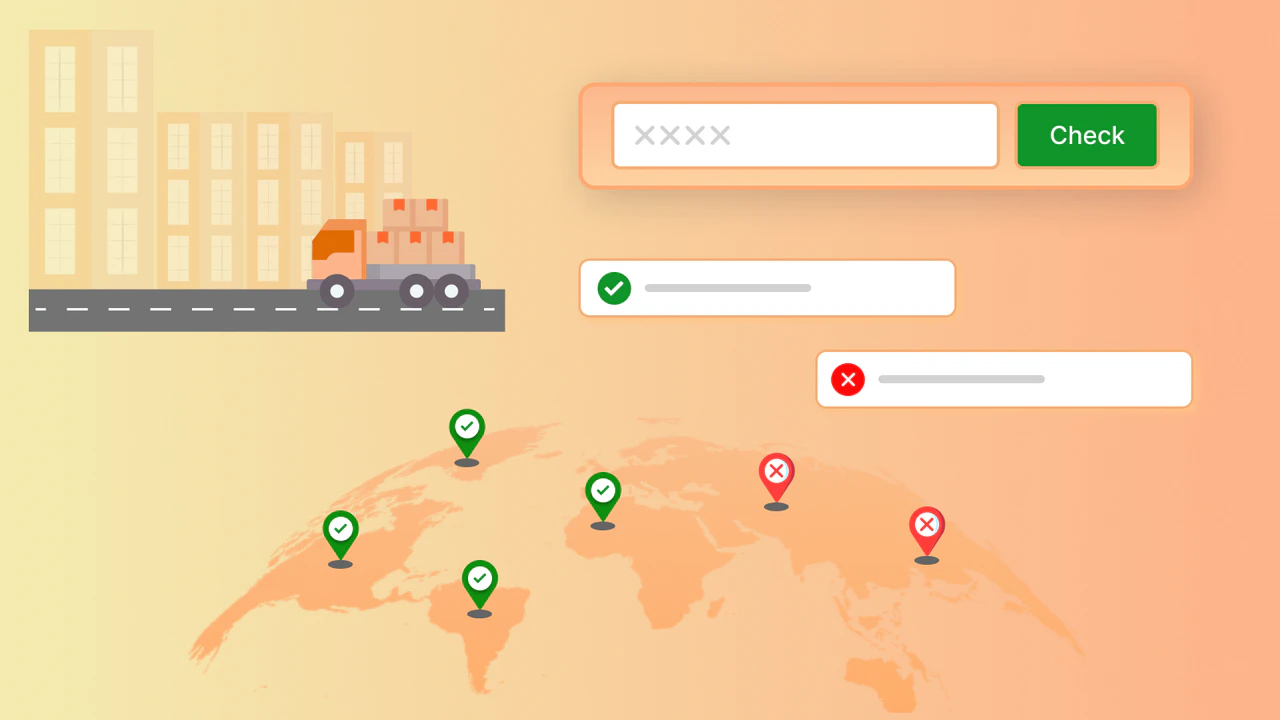 zipcode levering validator shopify app