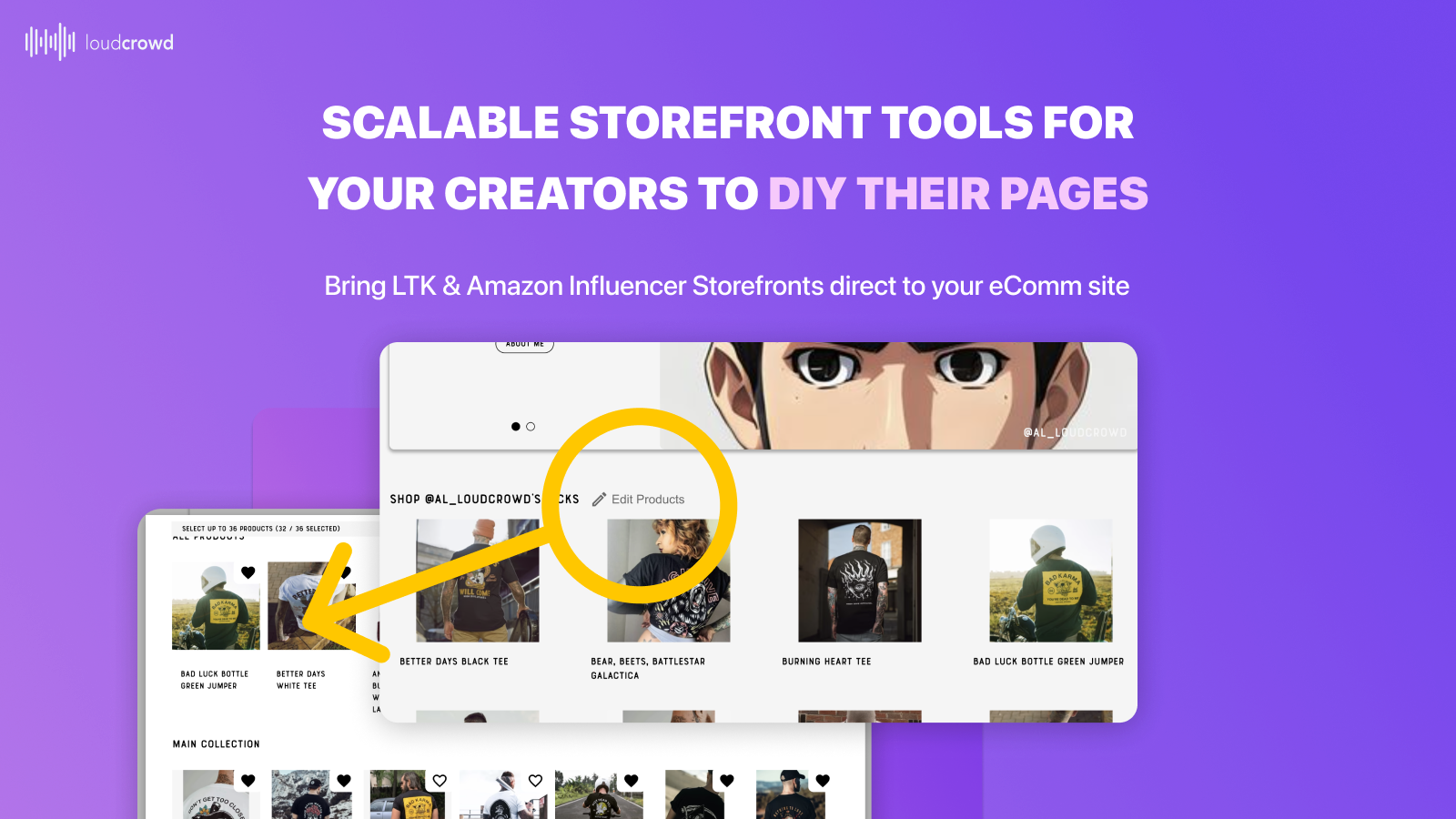 LoudCrowd Product Picker voor Storefront Product Picker / Pagina