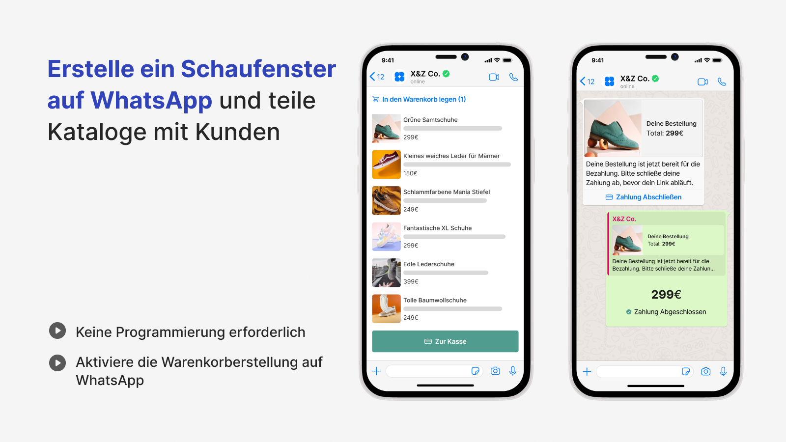 BiteSpeed Schaufenster auf WhatsApp