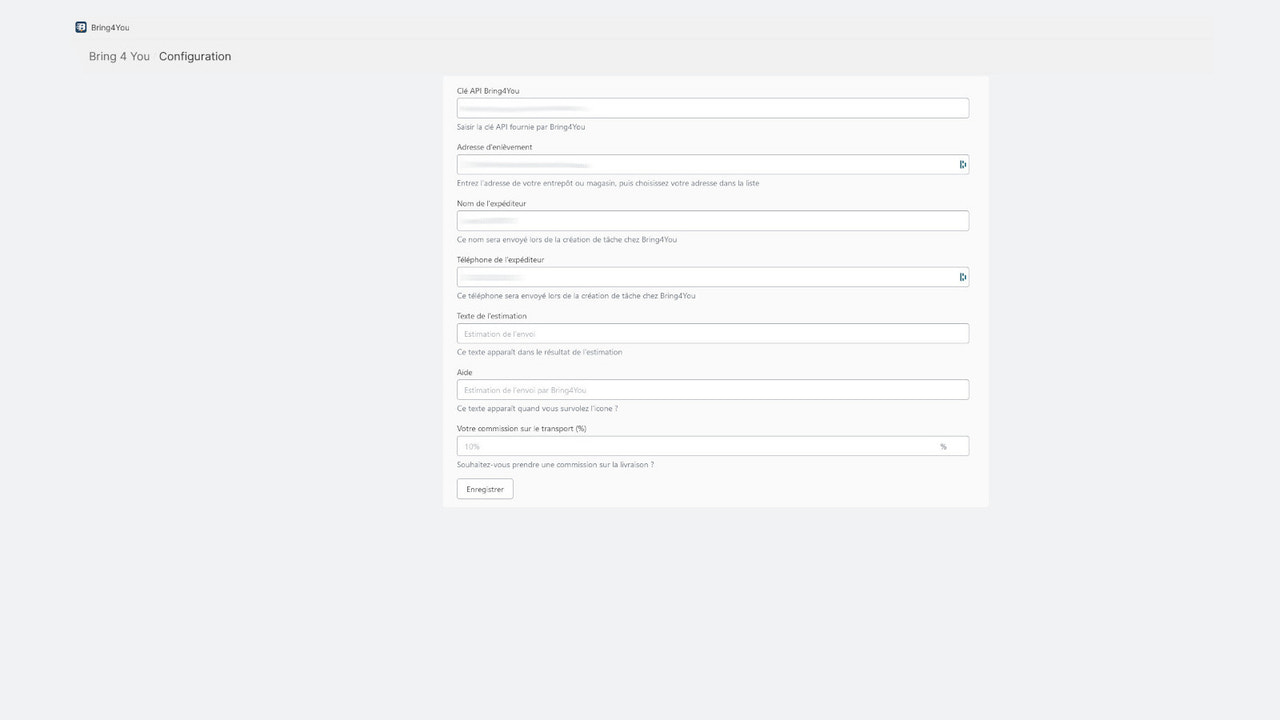 Configuration Panel