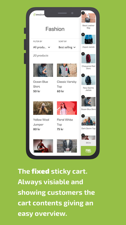 cart, sticky, fixed, mobile, checkout