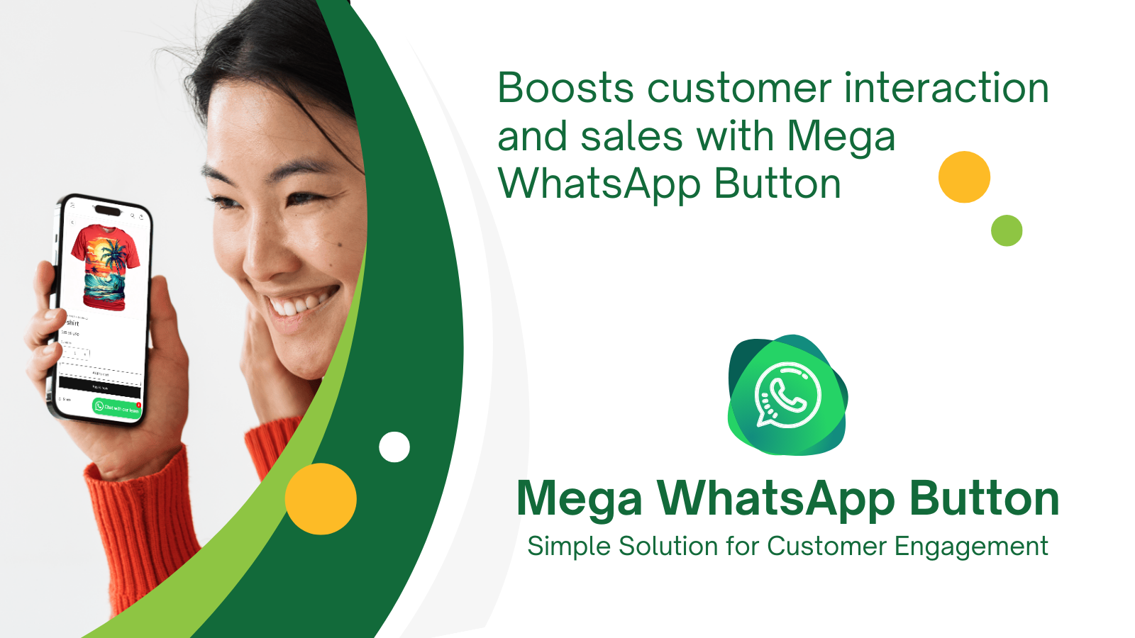 Mega WhatsApp Button Screenshot