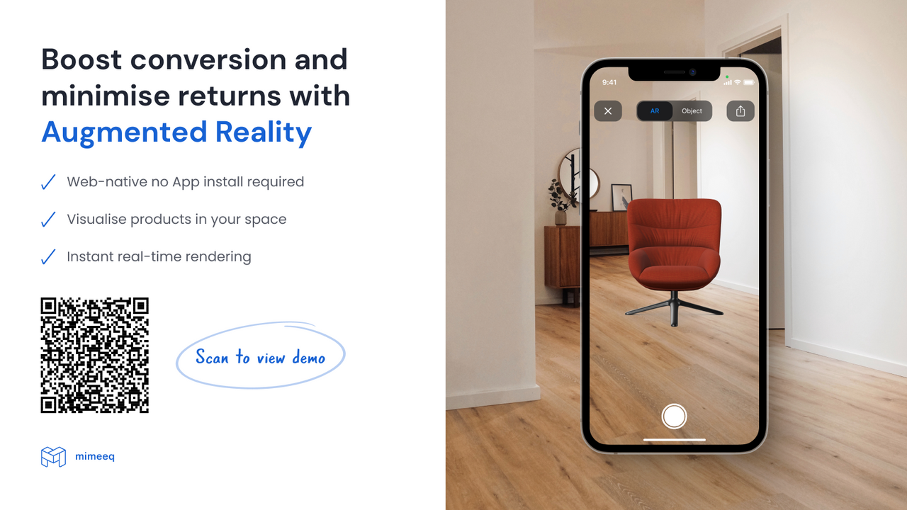 Boost conversion and minimise returns with Augmented Reality