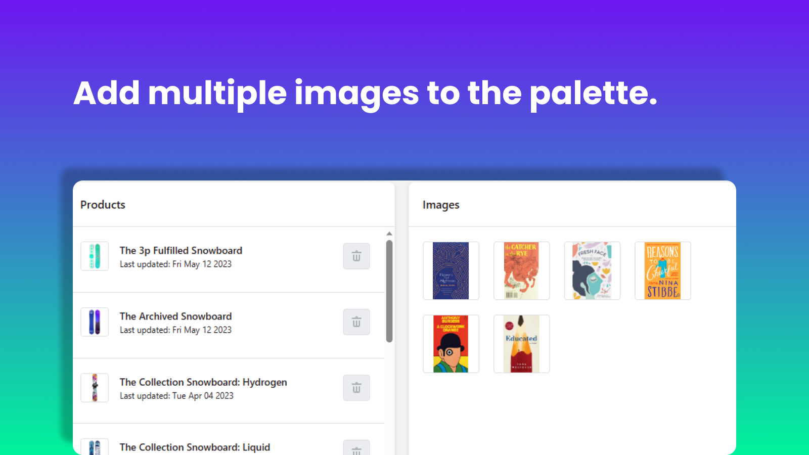 Pictimport: Bulk image upload Screenshot