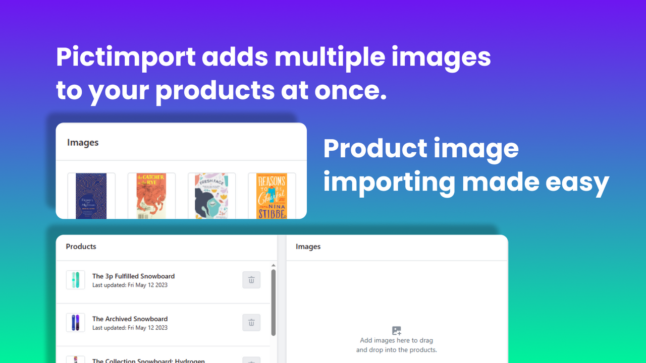 Product image importing made easy.