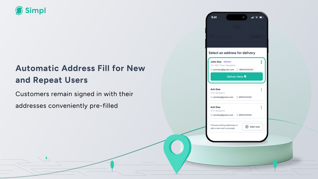Automatic Address Fill for New & Repeat Users