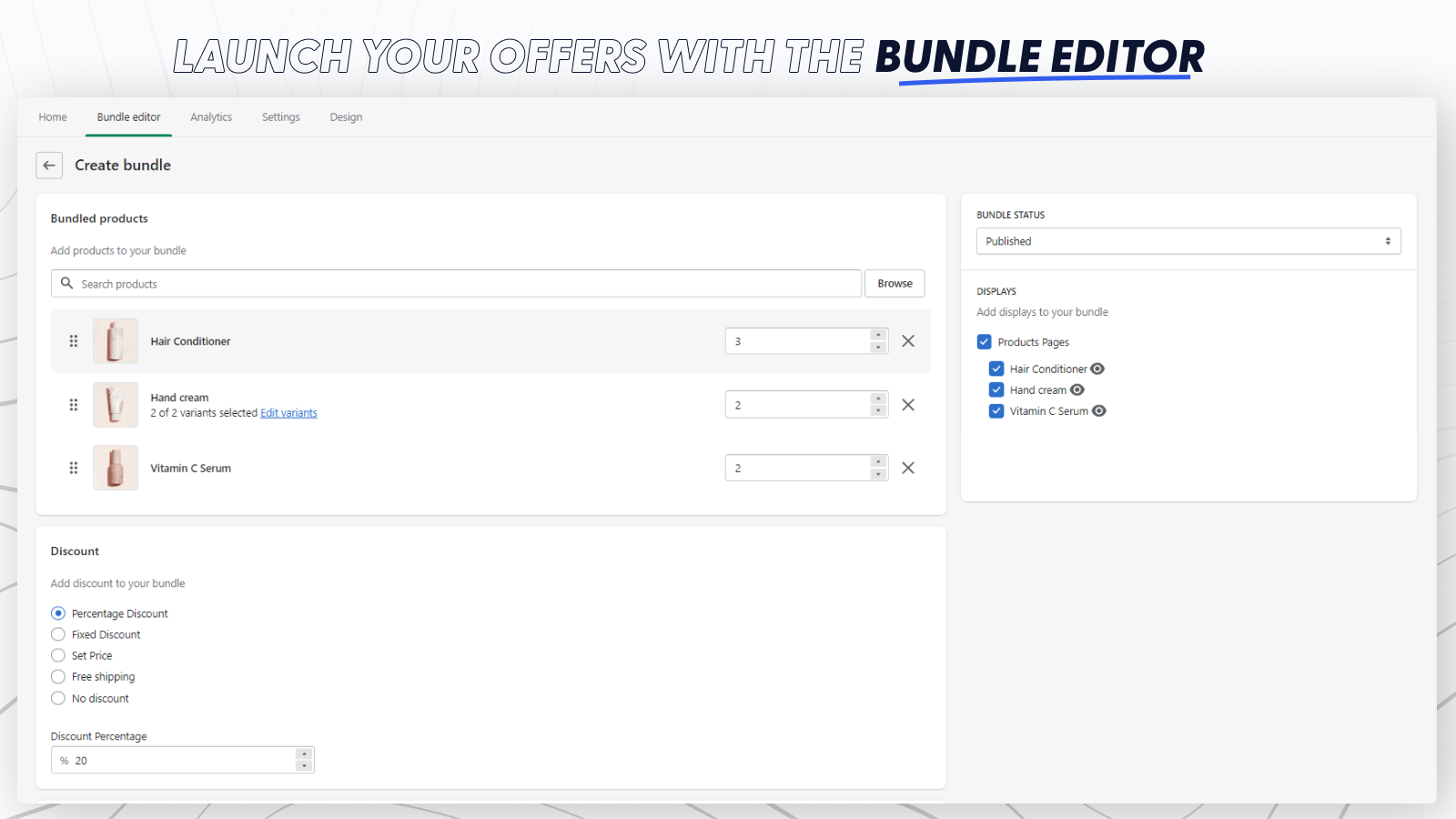 The bundle editor to edit bundles efficiently