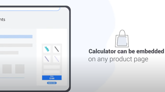 calculadora de preços personalizada para diferentes entradas