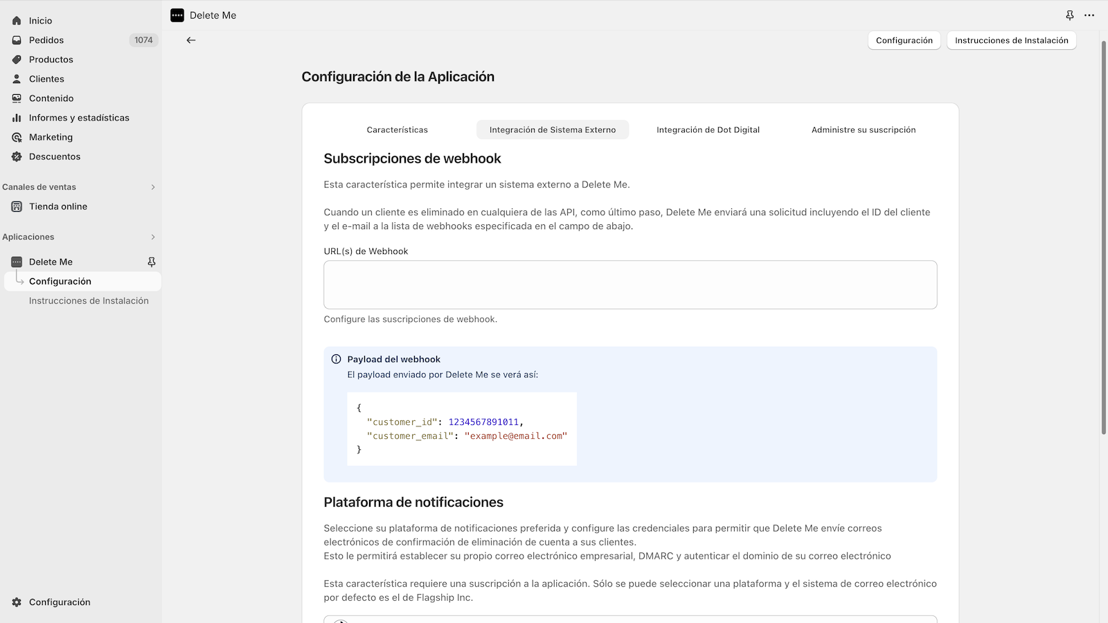 Integraciones Externas (Webhooks)