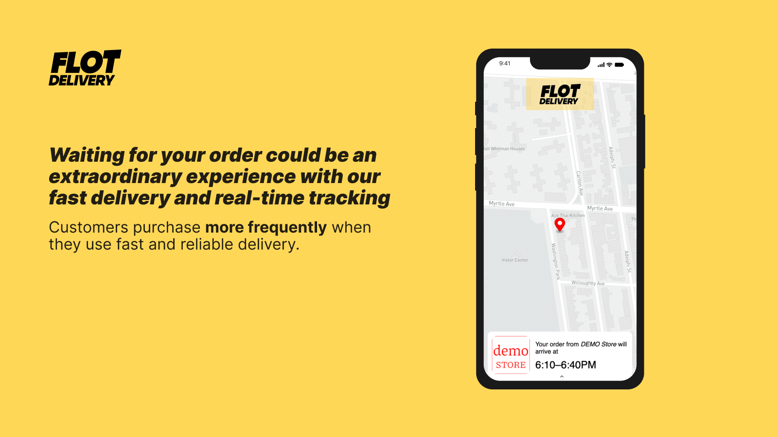 Flot Delivery Screenshot